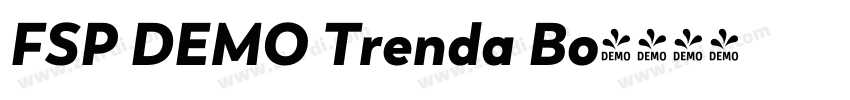 FSP DEMO Trenda Bo字体转换 FSP DEMO Trenda Bo字体转换